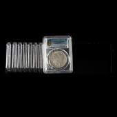 TWELVE (12) PCGS-GRADED MORGAN