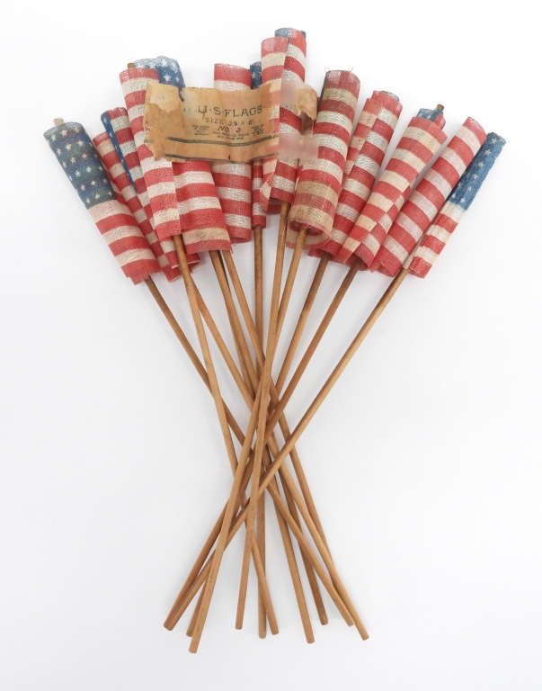 TWELVE 48-STAR PARADE FLAGS
