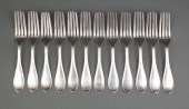 TWELVE AMERICAN COIN SILVER FO
