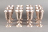 Twelve American sterling silve