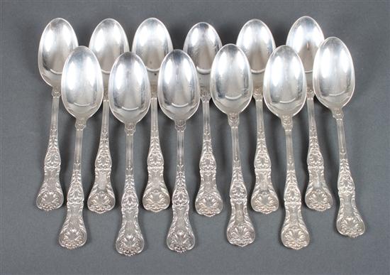 Twelve American sterling silver