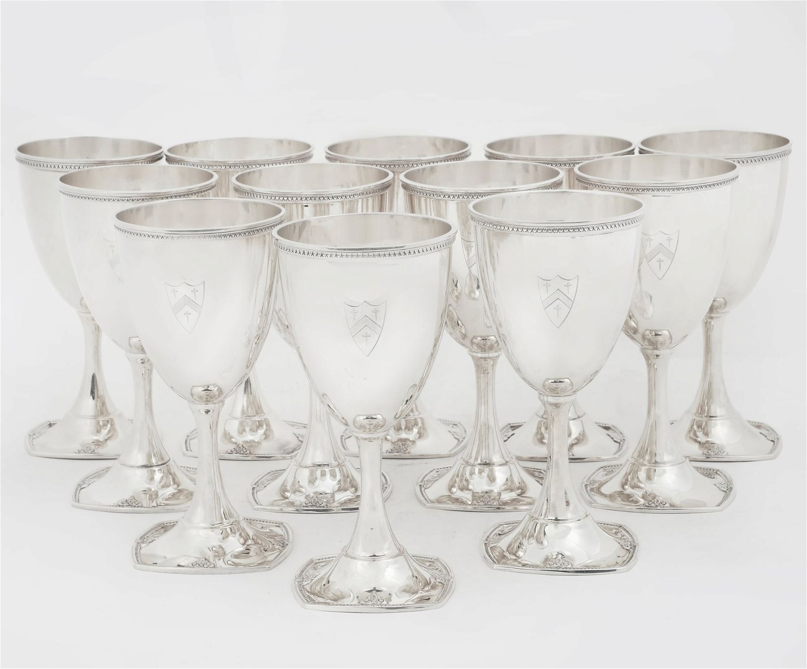 TWELVE AMERICAN STERLING SILVER