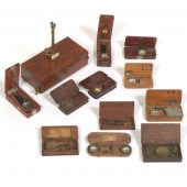 TWELVE ANTIQUE PAN SCALES  A g