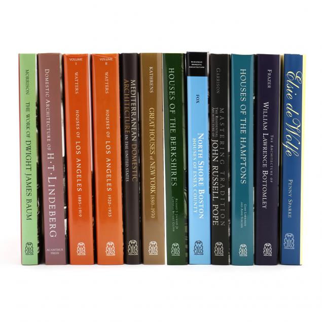 TWELVE ARCHITECTURAL BOOKS
