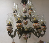 TWELVE ARM CAPODIMONTE CHERUB