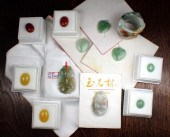 TWELVE ARTICLES JADE JEWELRY A