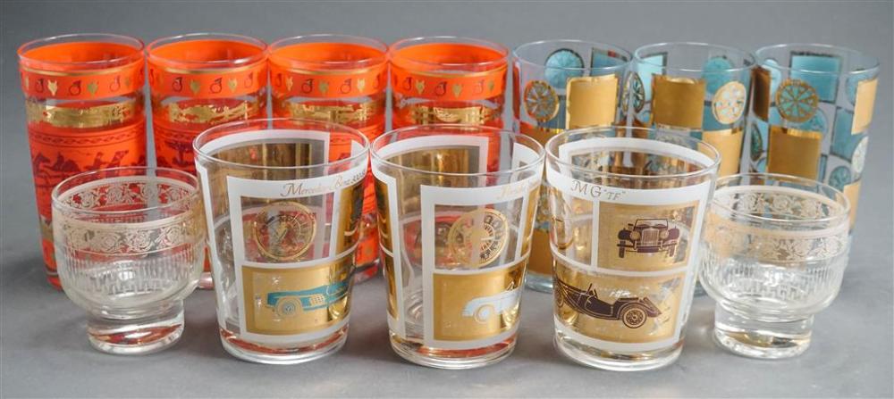 TWELVE ASSORTED MID-CENTURY