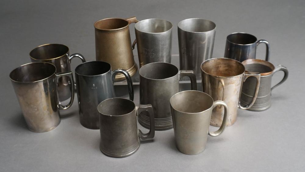 TWELVE ASSORTED SILVERPLATE,