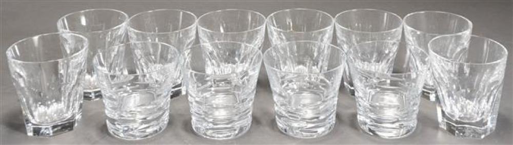TWELVE BACCARAT CRYSTAL OLD