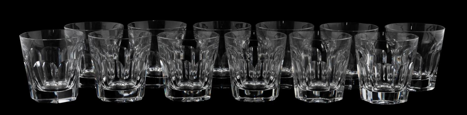 TWELVE BACCARAT HARCOURT GLASS
