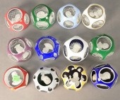 TWELVE BACCARAT PAPERWEIGHTS,