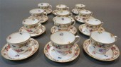 TWELVE BAVARIAN FLORAL DECORAT