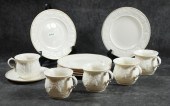 TWELVE BELLEEK PORCELAINS IN T