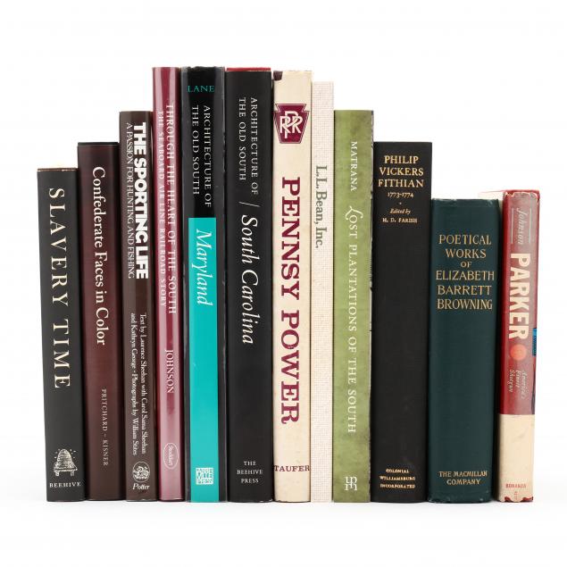 TWELVE BOOKS MOSTLY ON SOUTHERN