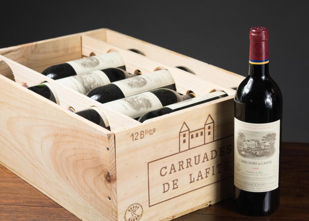 TWELVE-BOTTLE CASE OF FRENCH RED