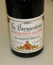 Twelve bottles of Chateauneuf