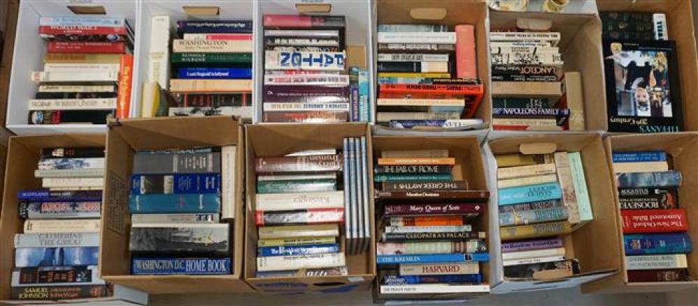 TWELVE BOXES OF BOOKS (NOVELS,