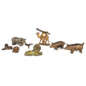Twelve Cast Iron Animal Figure