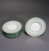 TWELVE CAULDON PORCELAIN LUNCH