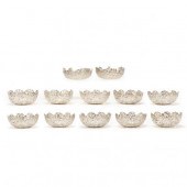 TWELVE CHINESE EXPORT SILVER R