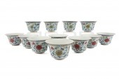 TWELVE CHINESE MING STYLE DOUC