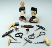 Twelve corkscrews: two with st