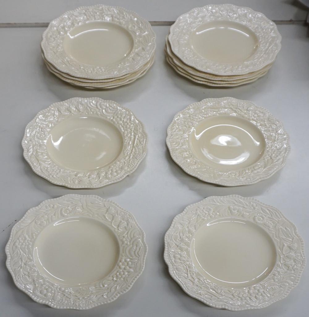 TWELVE CROWN DUCAL CREAM GLAZED