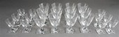 TWELVE CRYSTAL SHERRY GLASSES