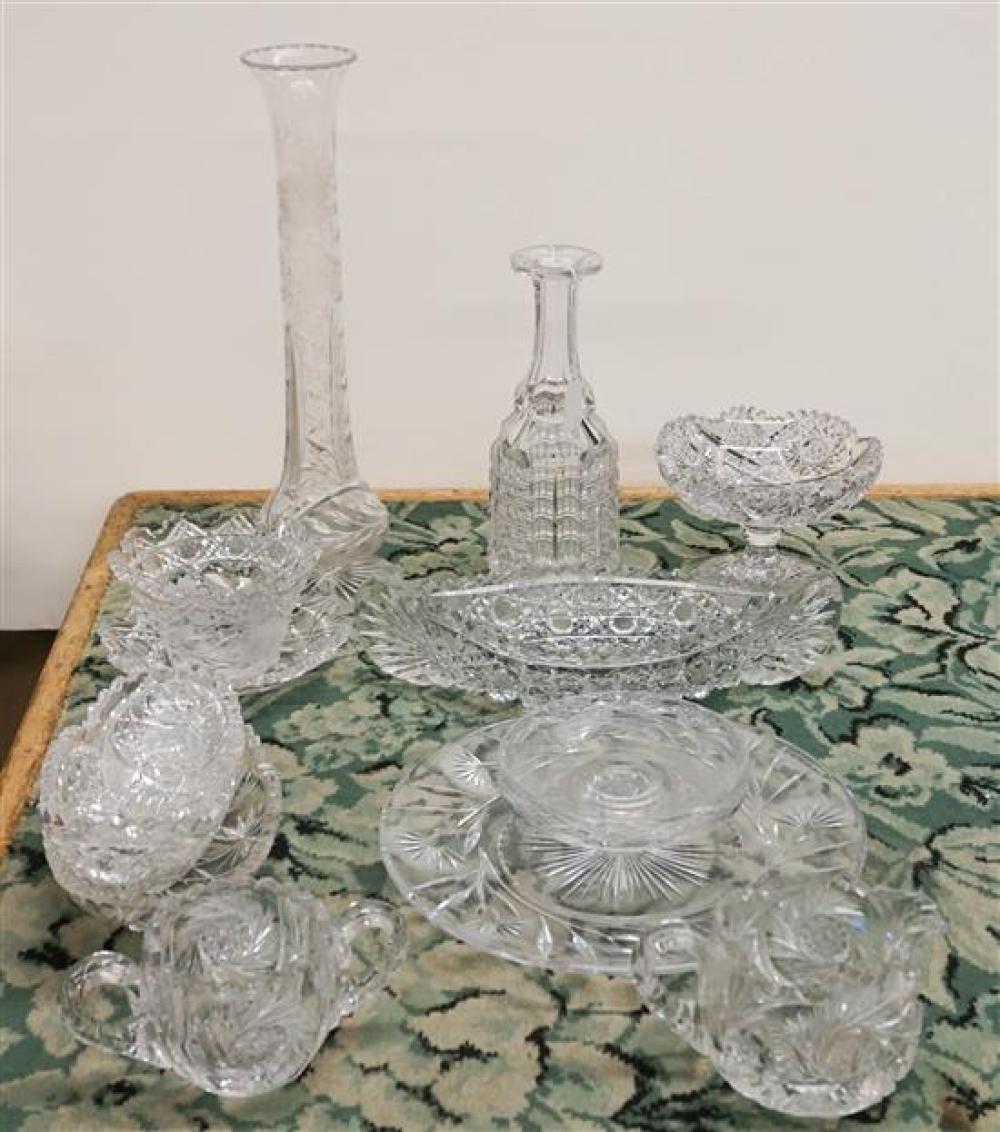 TWELVE CUT CRYSTAL TABLE
