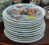 TWELVE D'ARCEAU-LIMOGES PLATES