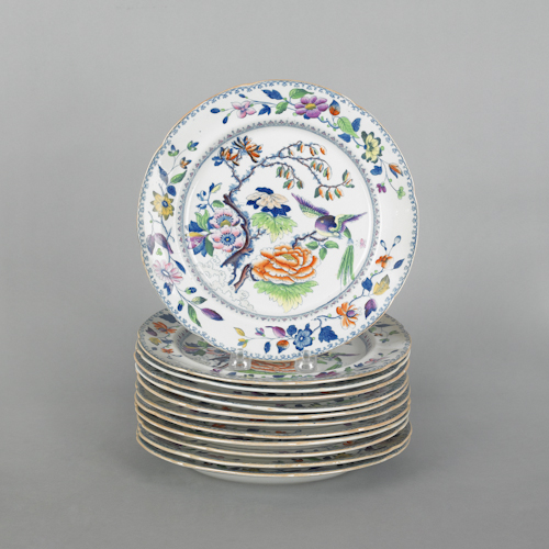 Twelve Davenport Imari palate