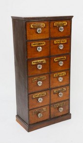 TWELVE DRAWER APOTHECARY CABIN