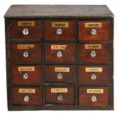 TWELVE-DRAWER APOTHECARY CABIN