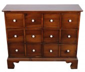 TWELVE DRAWER APOTHECARY STYLE