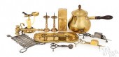 TWELVE ENGLISH BRASS TABLE ART