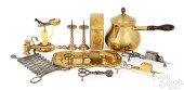 TWELVE ENGLISH BRASS TABLE ART