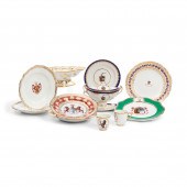 TWELVE ENGLISH PORCELAIN ARMOR
