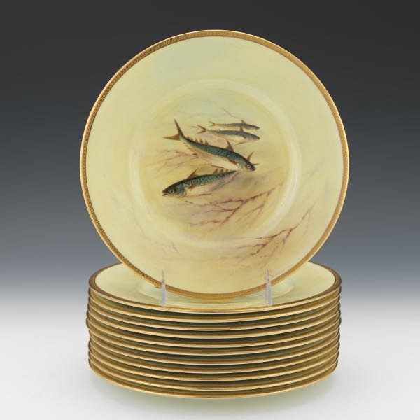 TWELVE ENGLISH ROYAL DOULTON FISH