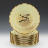TWELVE ENGLISH ROYAL DOULTON F