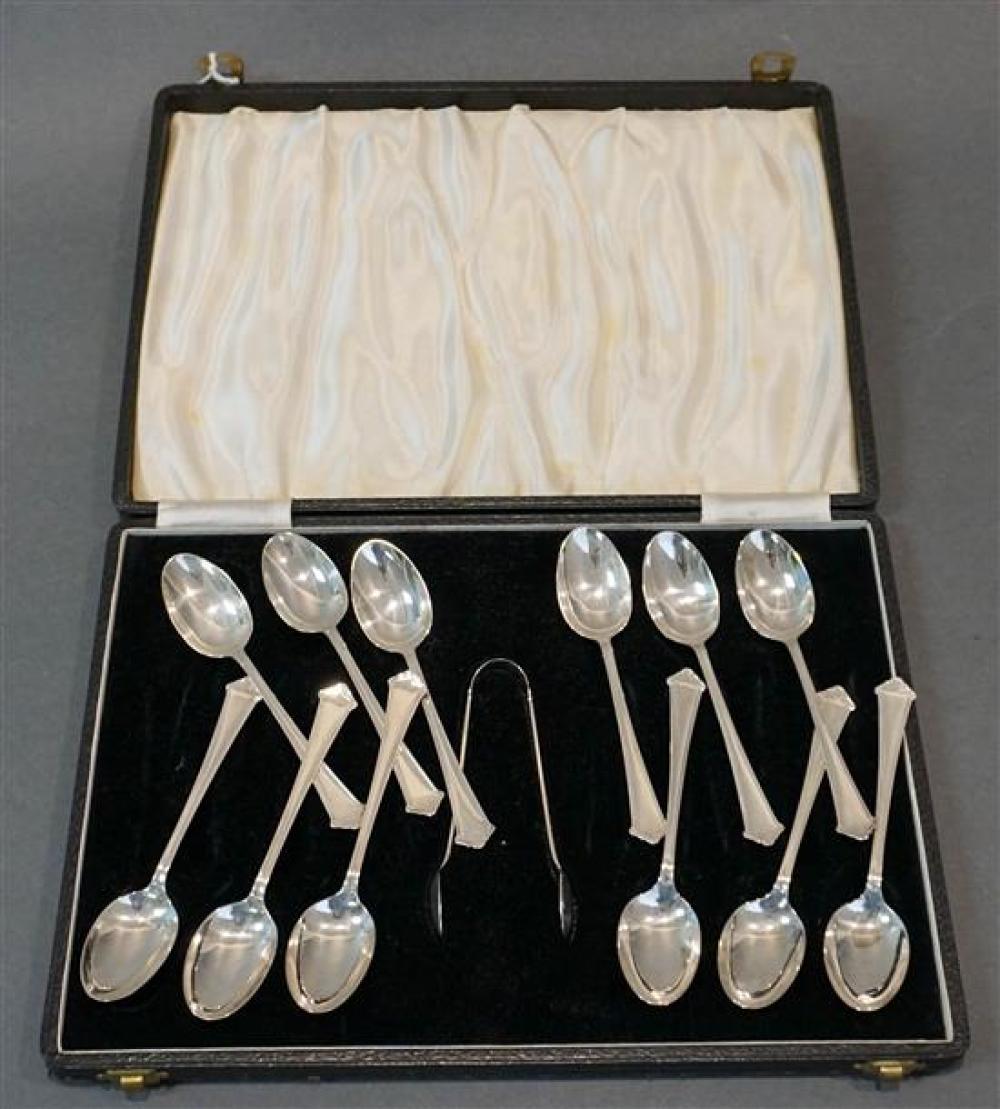 TWELVE ENGLISH SILVER DEMITASSE