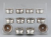 TWELVE ENGLISH SILVER PLATED W