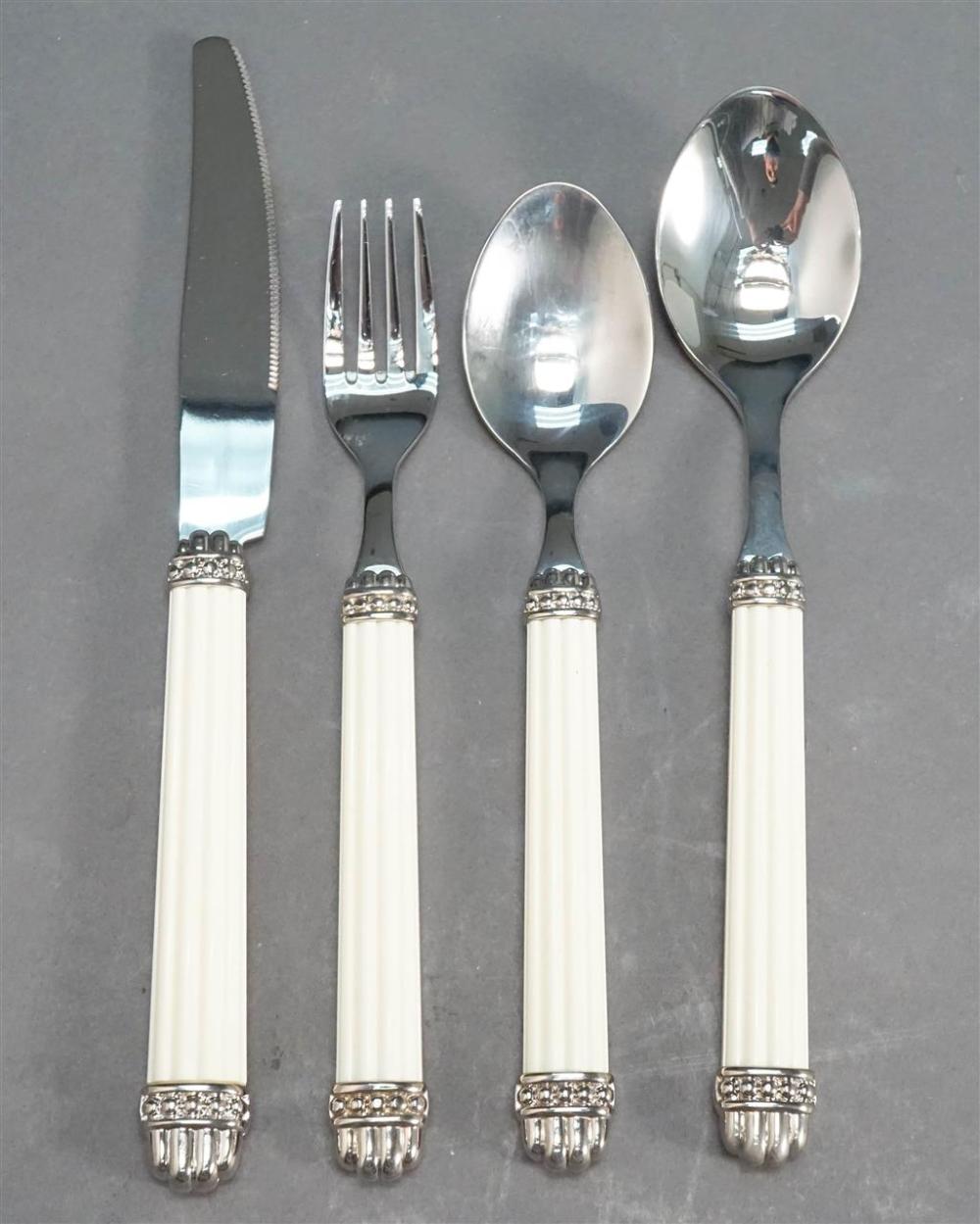 TWELVE FIVE-PIECE STAINLESS STEEL