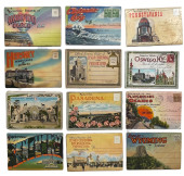 TWELVE FOLD-OUT TRAVELOGUE POS
