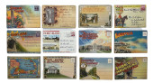 TWELVE FOLD-OUT TRAVELOGUE POS