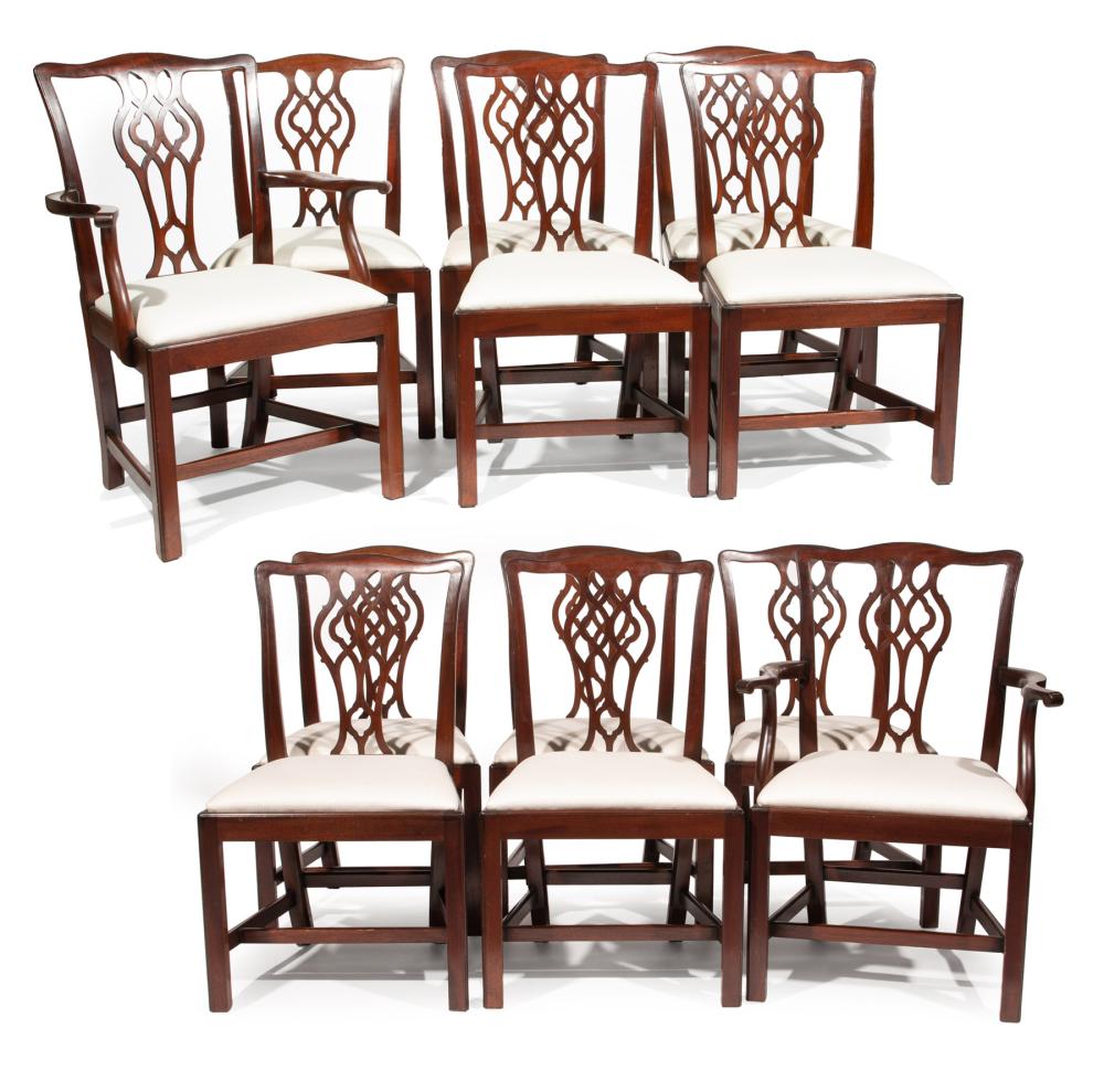 TWELVE GEORGE III-STYLE MAHOGANY