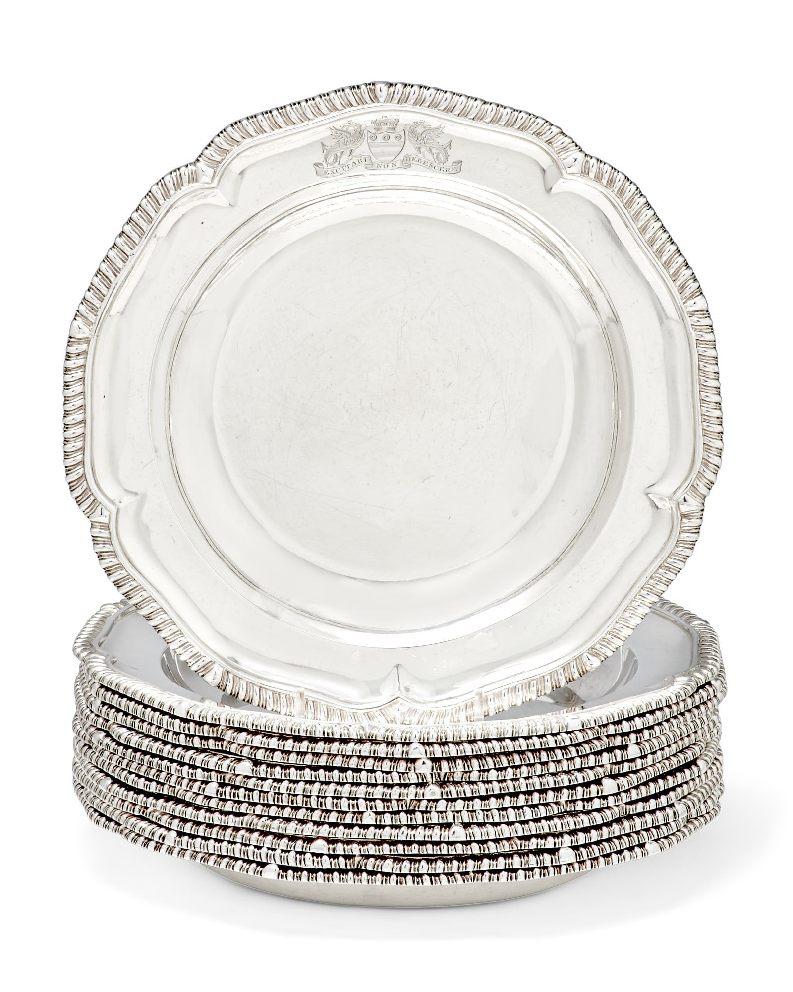 TWELVE GEORGE IV STERLING SILVER