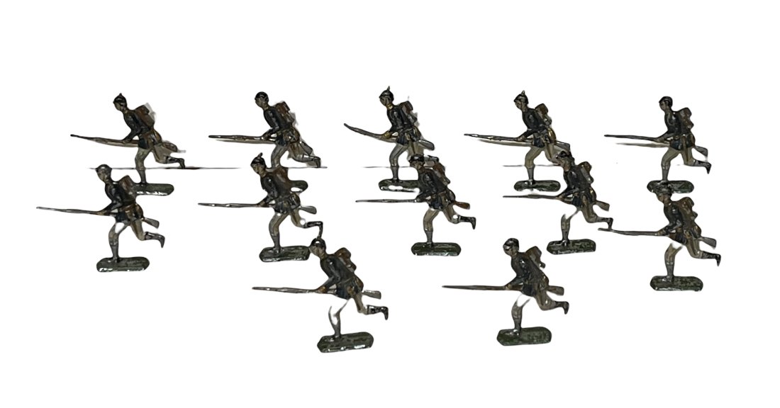 TWELVE GERMAN CAST LEAD FLAT