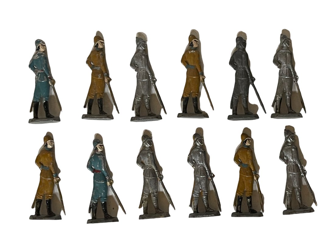 TWELVE GERMAN CAST LEAD FLAT