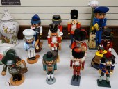 TWELVE GERMAN DECORATED WOOD F
