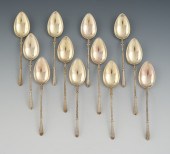 Twelve German Silver and Gold